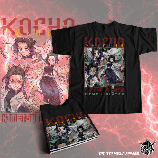 Demon Slayer - Shinobu Kocho 01 Premium Anime Design, High Quality DTF Print, 100% Cotton Shirt