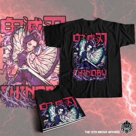 Demon Slayer - Shinobu Kocho 05 Premium Anime Design, High Quality DTF Print, 100% Cotton Shirt
