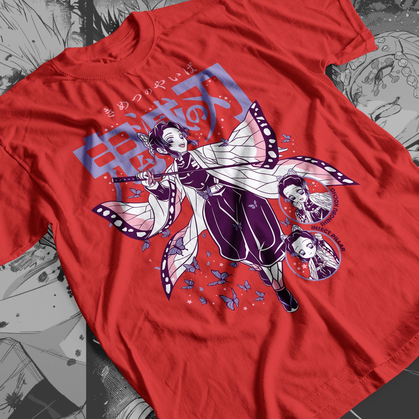 Demon Slayer - Shinobu Kocho 06 Premium Anime Design, High Quality DTF Print, 100% Cotton Shirt