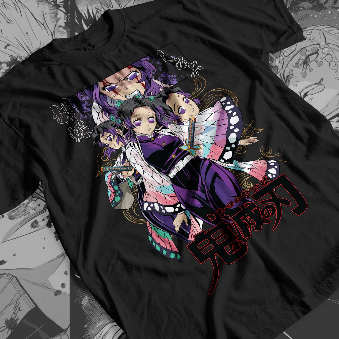 Demon Slayer - Shinobu Kocho 04 Premium Anime Design, High Quality DTF Print, 100% Cotton Shirt