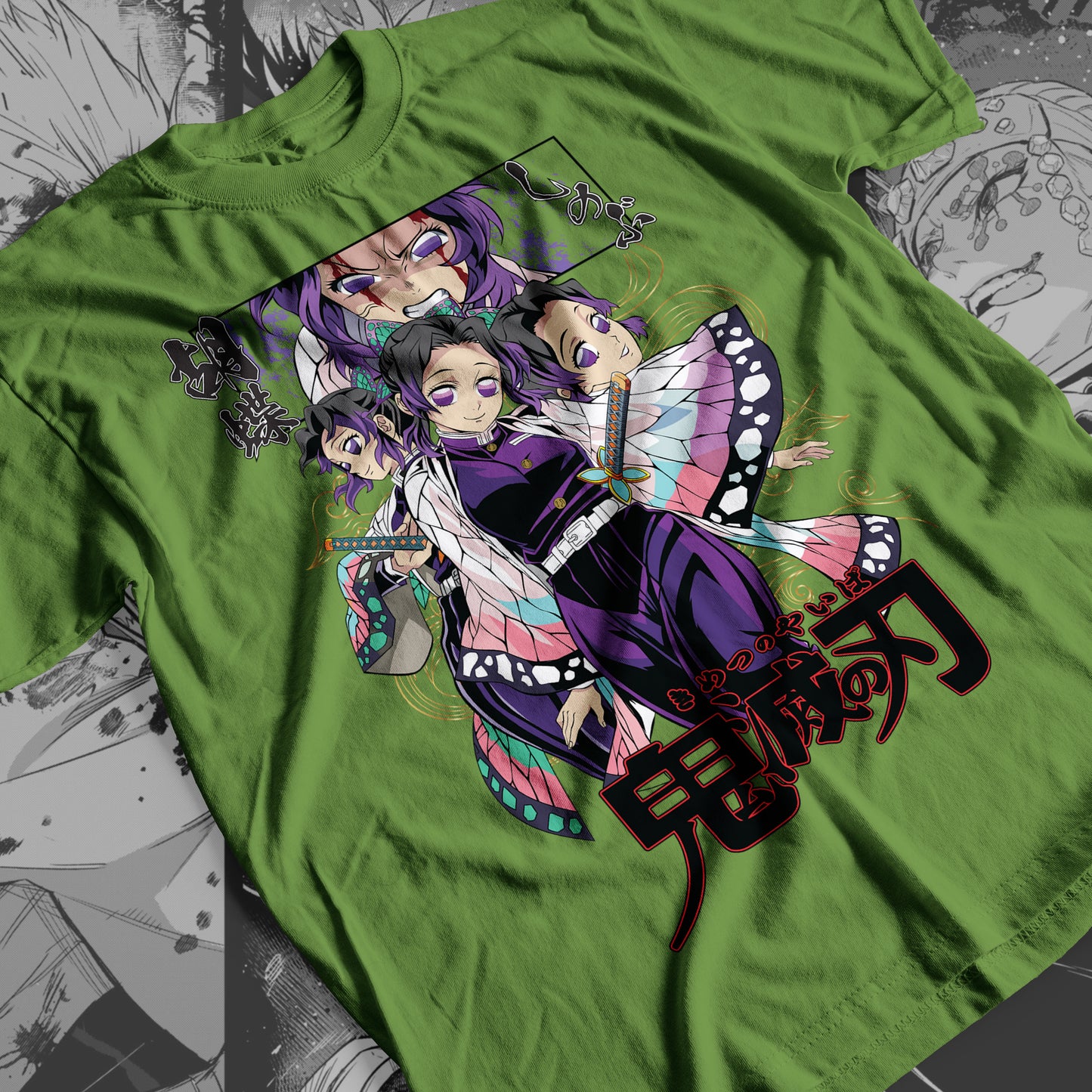 Demon Slayer - Shinobu Kocho 04 Premium Anime Design, High Quality DTF Print, 100% Cotton Shirt