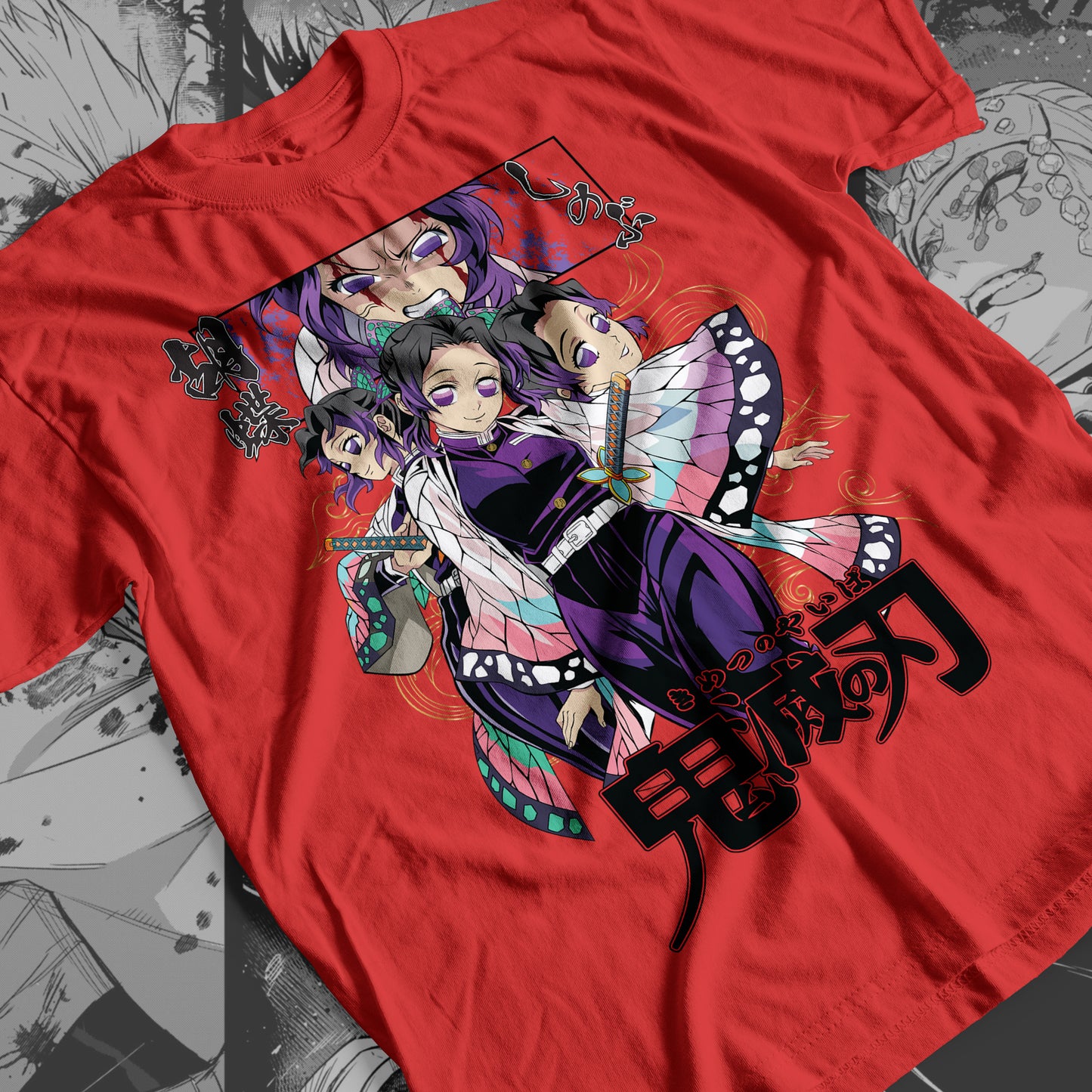 Demon Slayer - Shinobu Kocho 04 Premium Anime Design, High Quality DTF Print, 100% Cotton Shirt