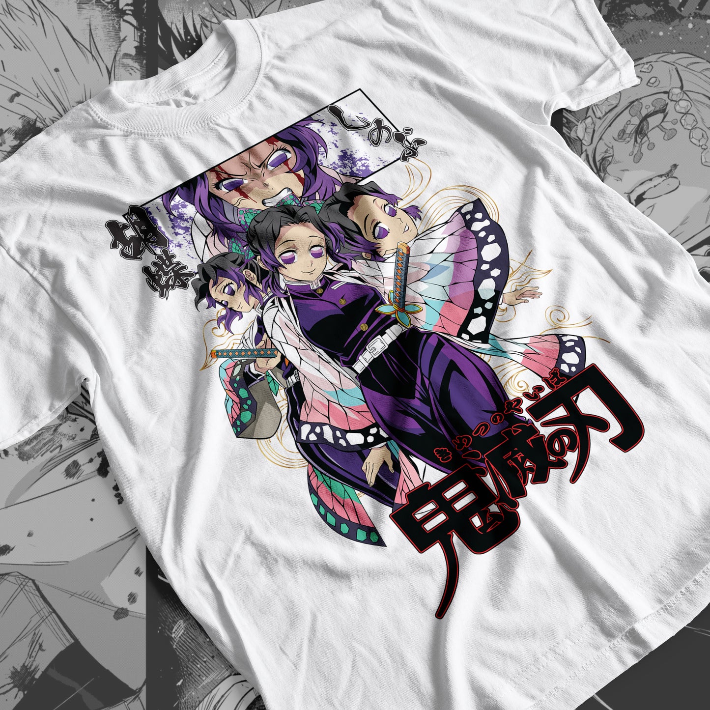 Demon Slayer - Shinobu Kocho 04 Premium Anime Design, High Quality DTF Print, 100% Cotton Shirt