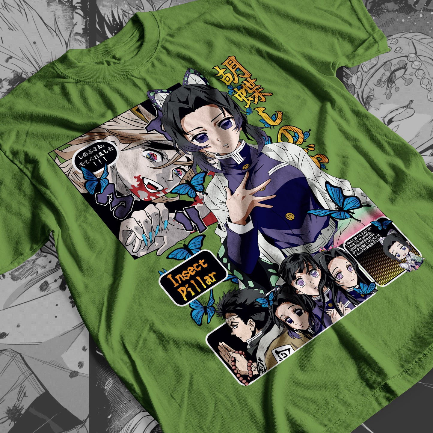 Demon Slayer - Shinobu Kocho 02 Premium Anime Design, High Quality DTF Print, 100% Cotton Shirt