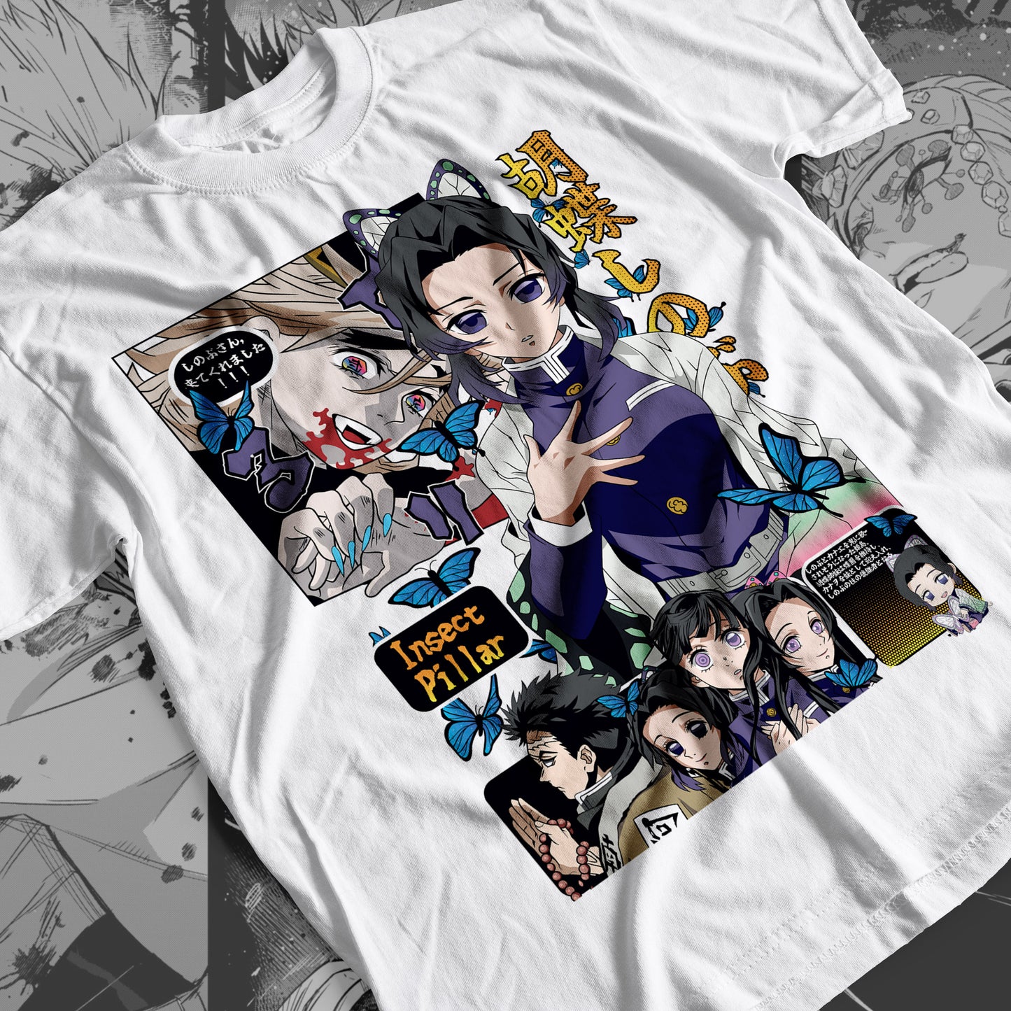 Demon Slayer - Shinobu Kocho 02 Premium Anime Design, High Quality DTF Print, 100% Cotton Shirt