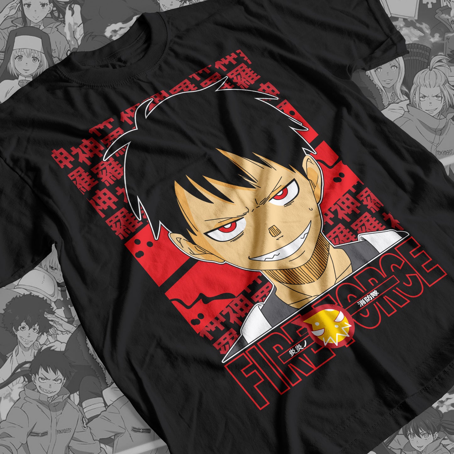 Fire Force- Shinra 04 Premium Anime Design, High Quality DTF Print, 100% Cotton Shirt