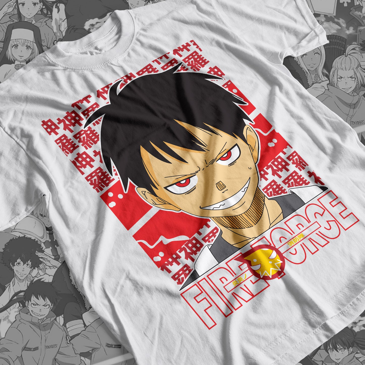 Fire Force- Shinra 04 Premium Anime Design, High Quality DTF Print, 100% Cotton Shirt