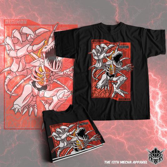 Digimon: Skullgreymon 01 Premium Anime Design, High Quality DTF Print, 100% Cotton Shirt