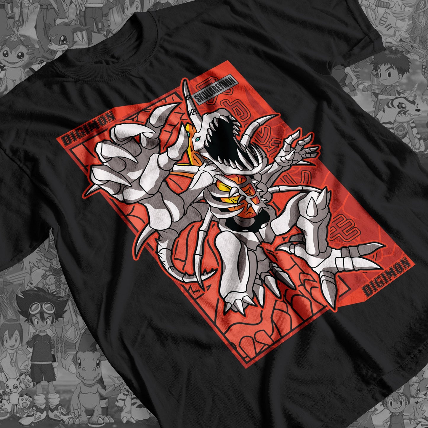 Digimon: Skullgreymon 01 Premium Anime Design, High Quality DTF Print, 100% Cotton Shirt