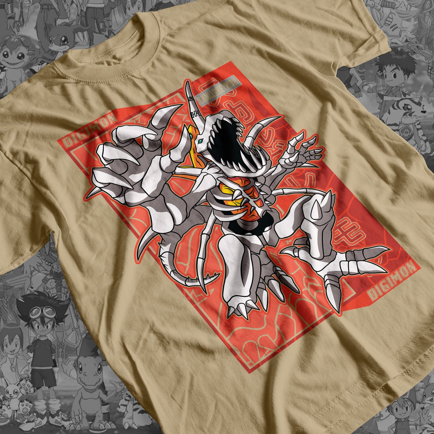 Digimon: Skullgreymon 01 Premium Anime Design, High Quality DTF Print, 100% Cotton Shirt