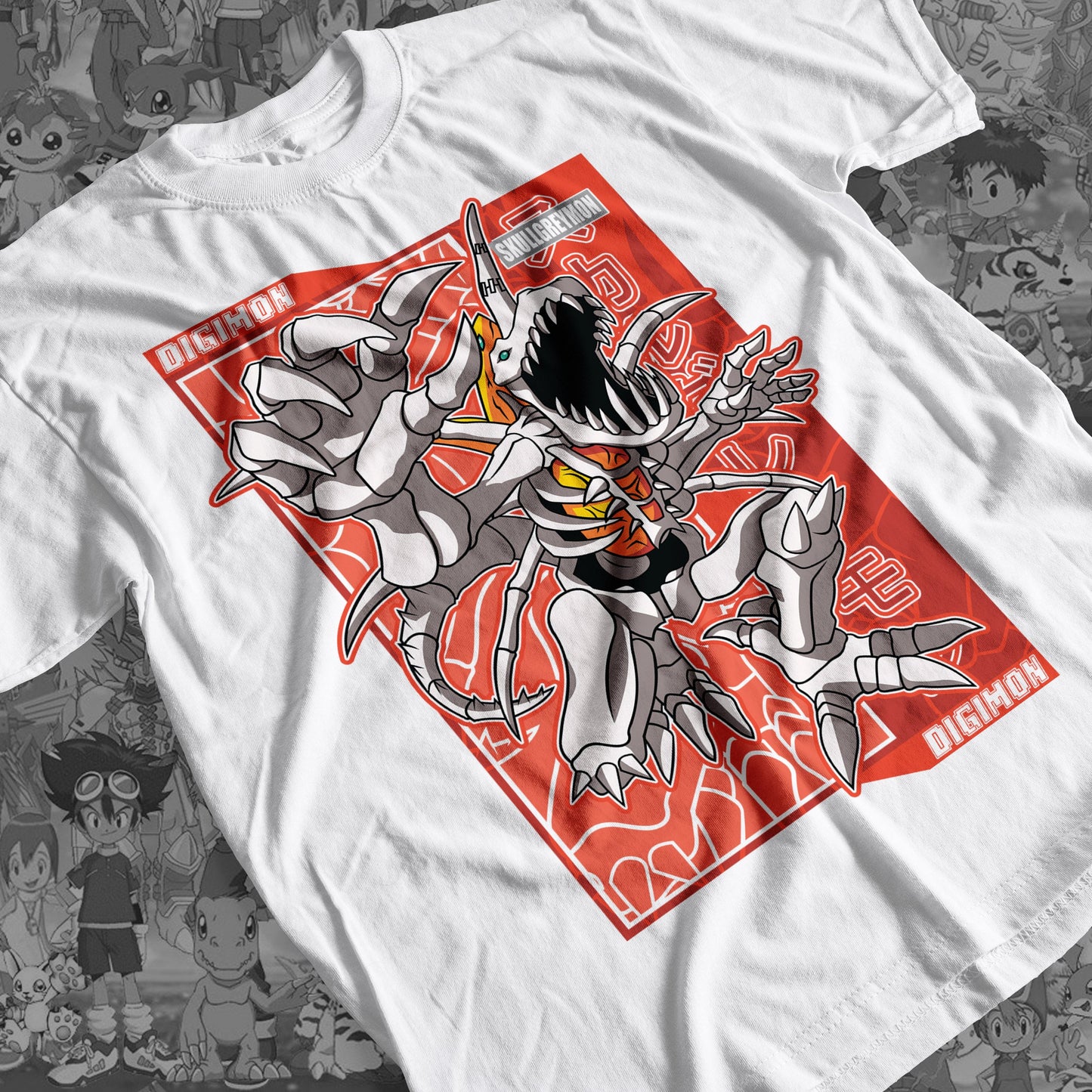 Digimon: Skullgreymon 01 Premium Anime Design, High Quality DTF Print, 100% Cotton Shirt