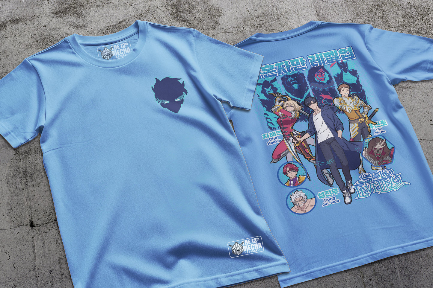 Solo Leveling -  Sung Jin-woo 16 Premium Anime Design, High Quality DTF Print, 100% Cotton Shirt