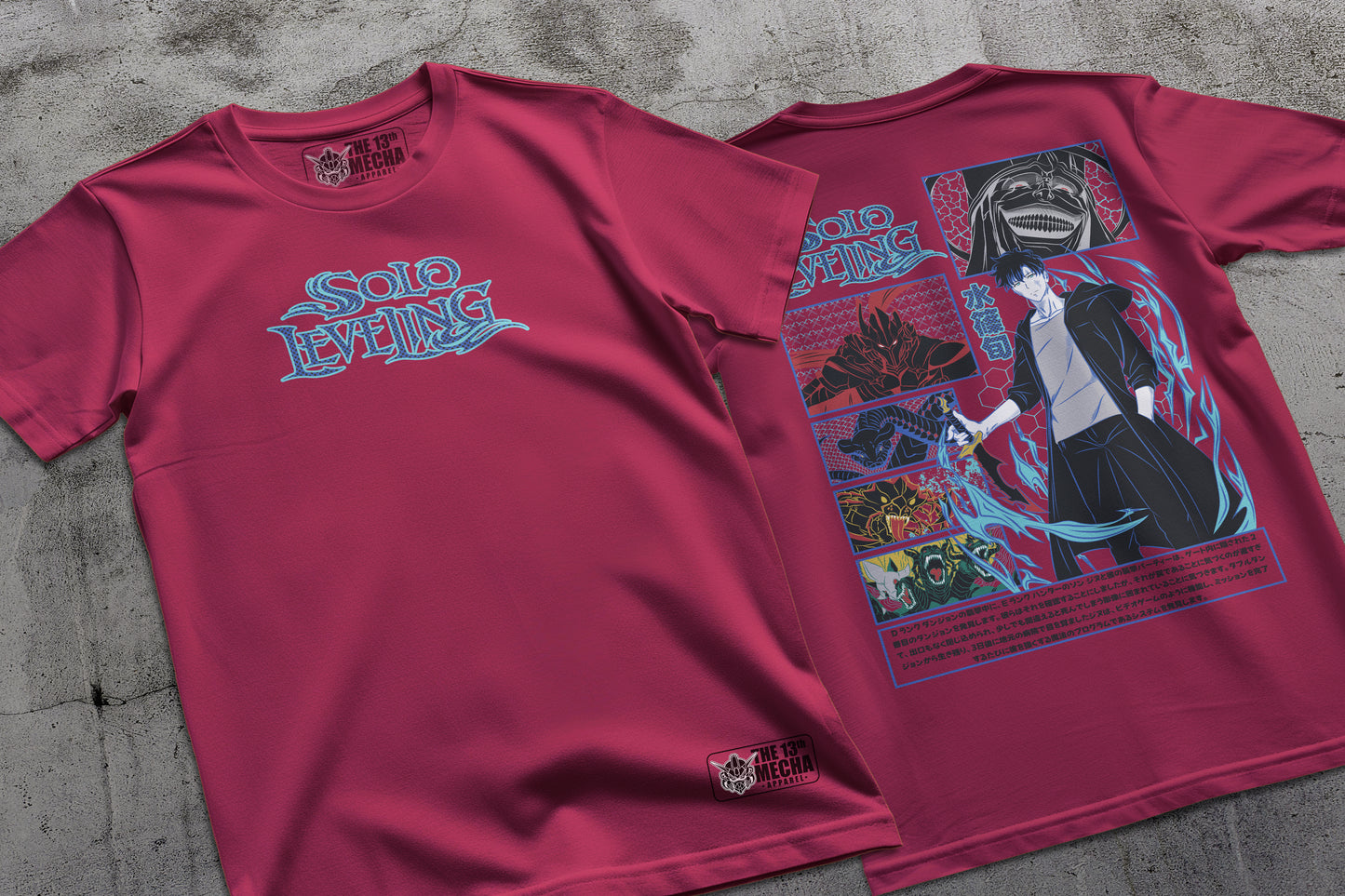 Solo Leveling -  Sung Jin-woo 17 Premium Anime Design, High Quality DTF Print, 100% Cotton Shirt