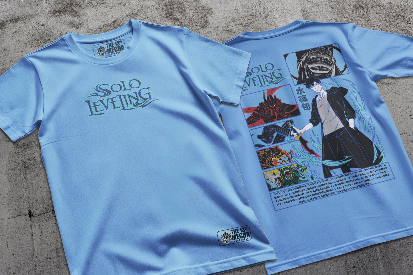 Solo Leveling -  Sung Jin-woo 17 Premium Anime Design, High Quality DTF Print, 100% Cotton Shirt