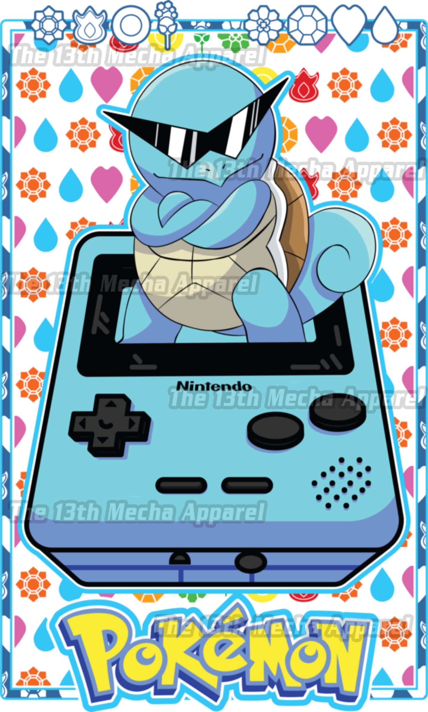Pokemon - Squirtle 01 Premium Anime Design, High Quality DTF Print, 100% Cotton Shirt