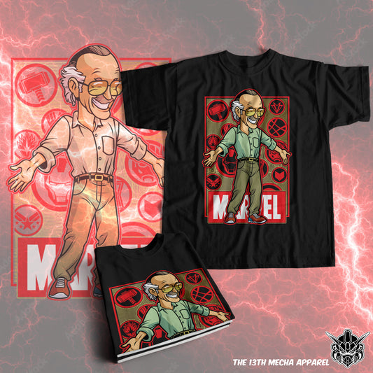 Marvel DC- Stan Lee Premium Anime Design, High Quality DTF Print, 100% Cotton Shirt
