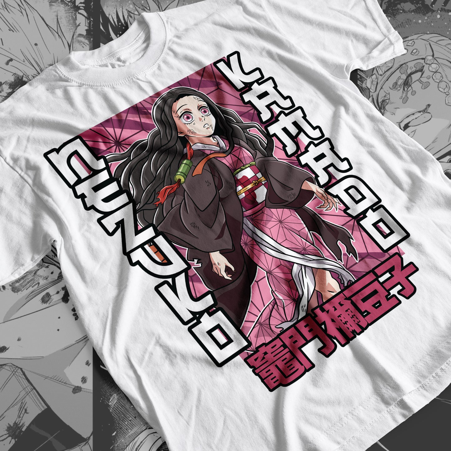 Demon Slayer - Nezuko Kamado 02 Premium Anime Design, High Quality DTF Print, 100% Cotton Shirt