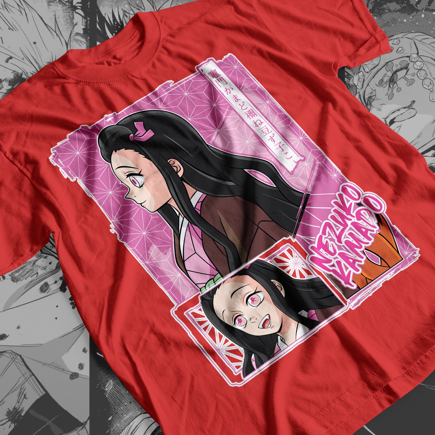 Demon Slayer - Nezuko Kamado 01 Premium Anime Design, High Quality DTF Print, 100% Cotton Shirt