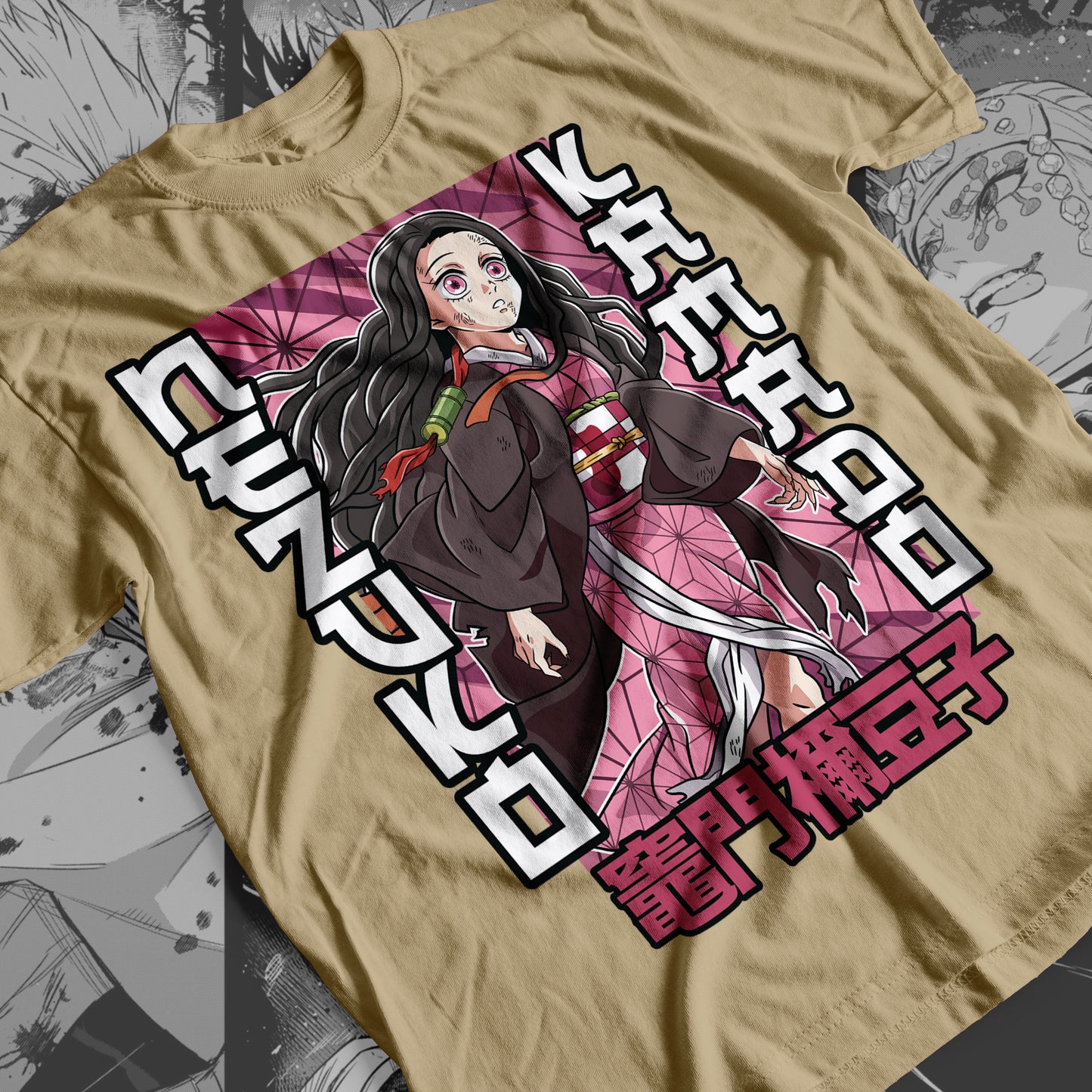 Demon Slayer - Nezuko Kamado 02 Premium Anime Design, High Quality DTF Print, 100% Cotton Shirt