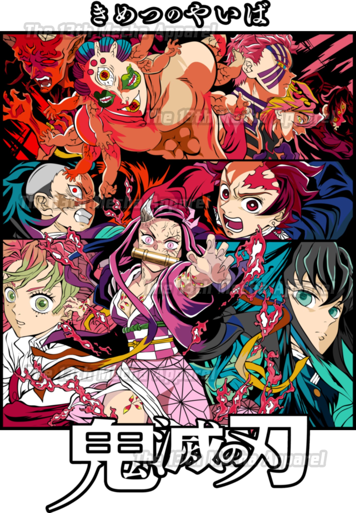 Demon Slayer - Swordsmith Arc 02 Premium Anime Design, High Quality DTF Print, 100% Cotton Shirt