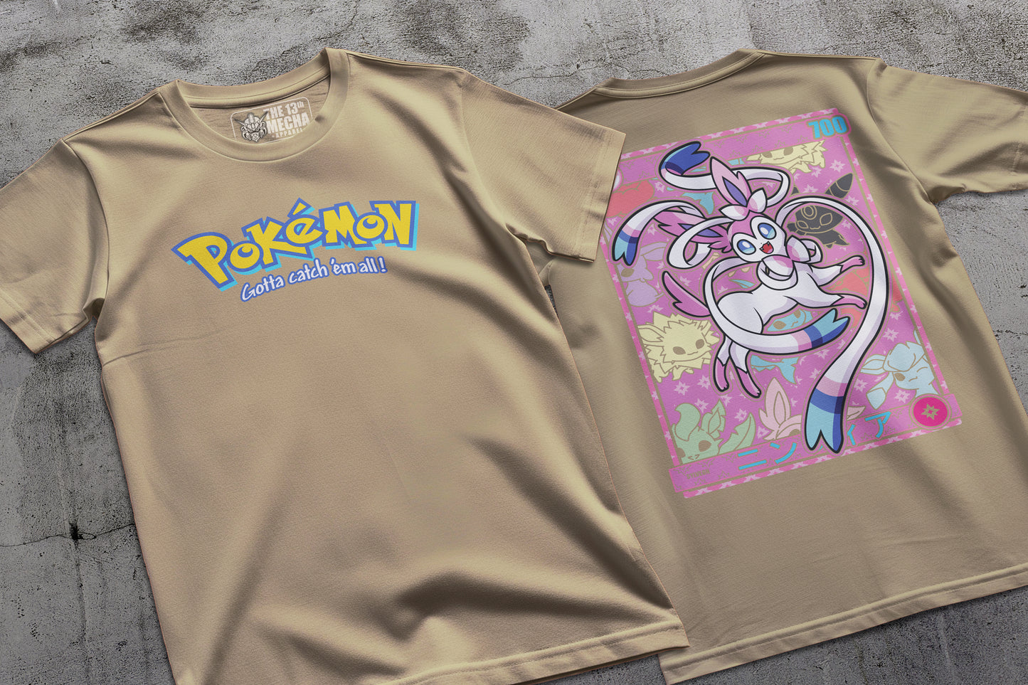Pokemon - Sylveon 01 Premium Anime Design, High Quality DTF Print, 100% Cotton Shirt