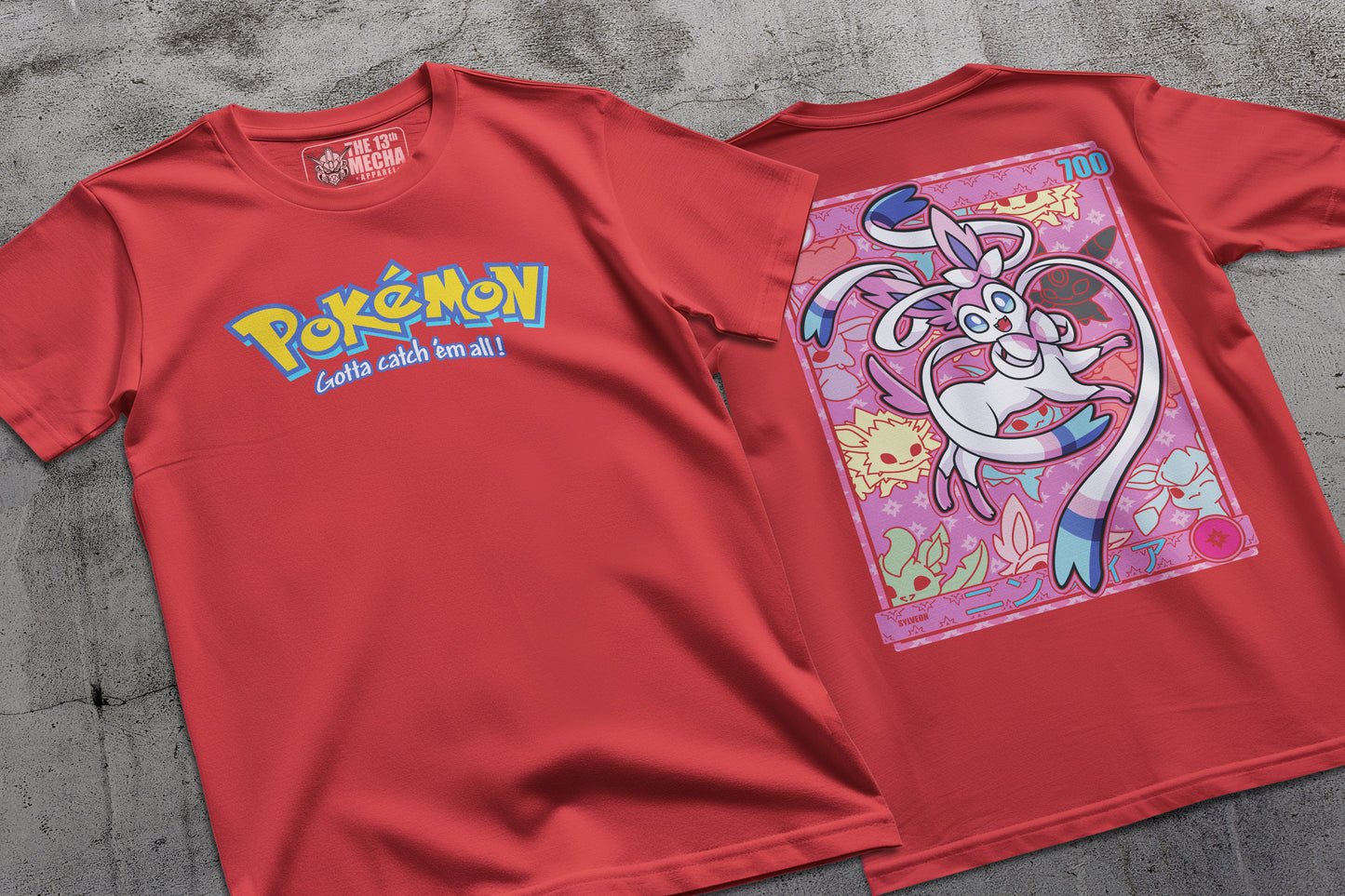 Pokemon - Sylveon 01 Premium Anime Design, High Quality DTF Print, 100% Cotton Shirt