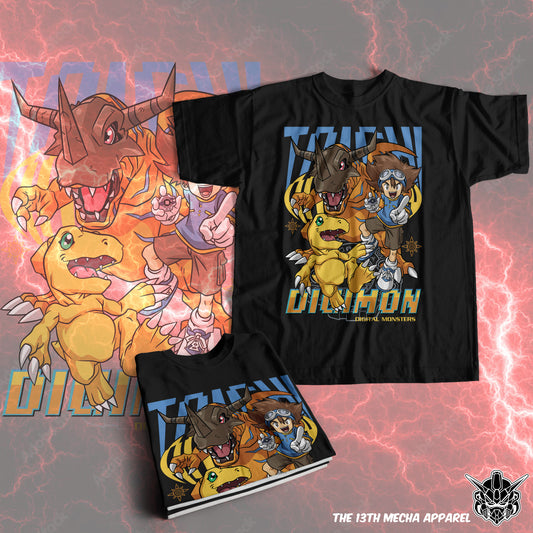 Digimon: Taichi Kimiya and Agumon 01 Premium Anime Design, High Quality DTF Print, 100% Cotton Shirt