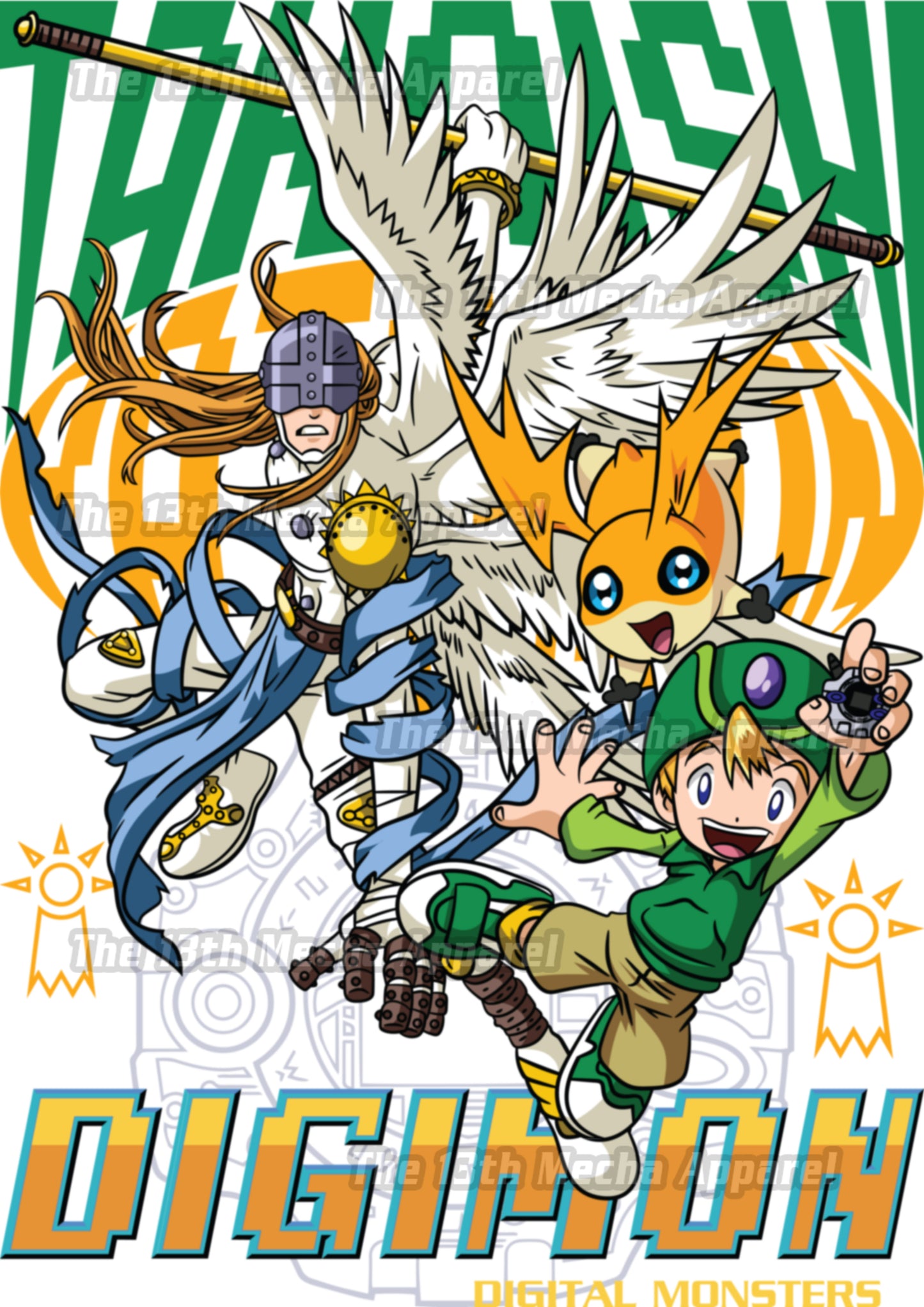 Digimon: Takaishi Premium Anime Design, High Quality DTF Print, 100% Cotton Shirt