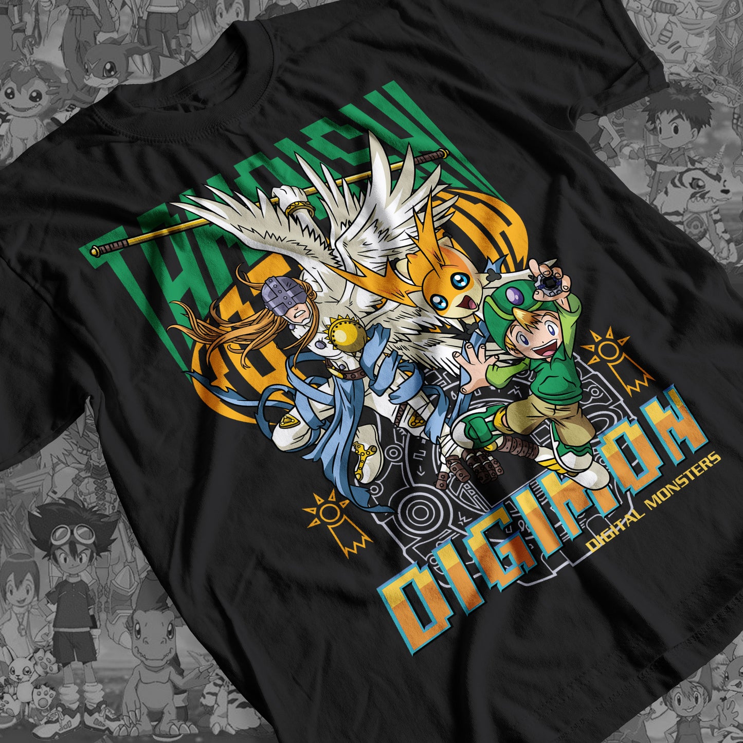 Digimon: Takaishi Premium Anime Design, High Quality DTF Print, 100% Cotton Shirt