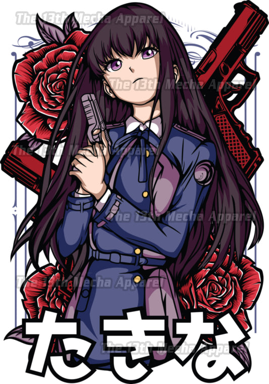 Lycoris Recoil - Takina 01 Premium Anime Design, High Quality DTF Print, 100% Cotton Shirt