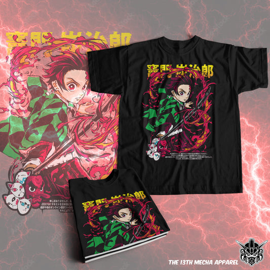 Demon Slayer - Tanjiro Kamado 06 Premium Anime Design, High Quality DTF Print, 100% Cotton Shirt