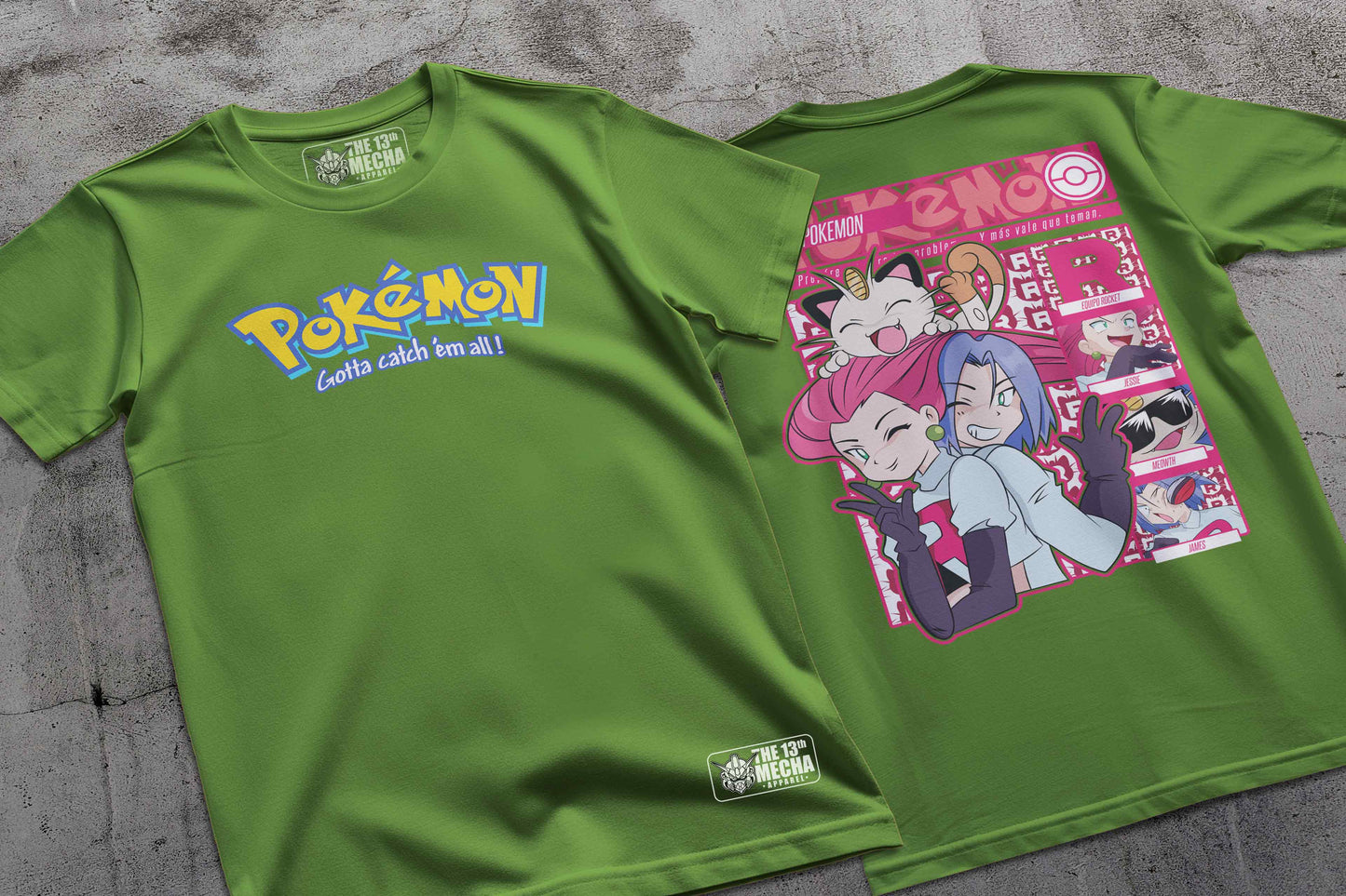 Pokemon - Team Rocket 01 Premium Anime Design, High Quality DTF Print, 100% Cotton Shirt
