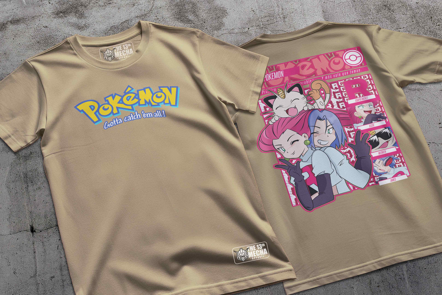 Pokemon - Team Rocket 01 Premium Anime Design, High Quality DTF Print, 100% Cotton Shirt