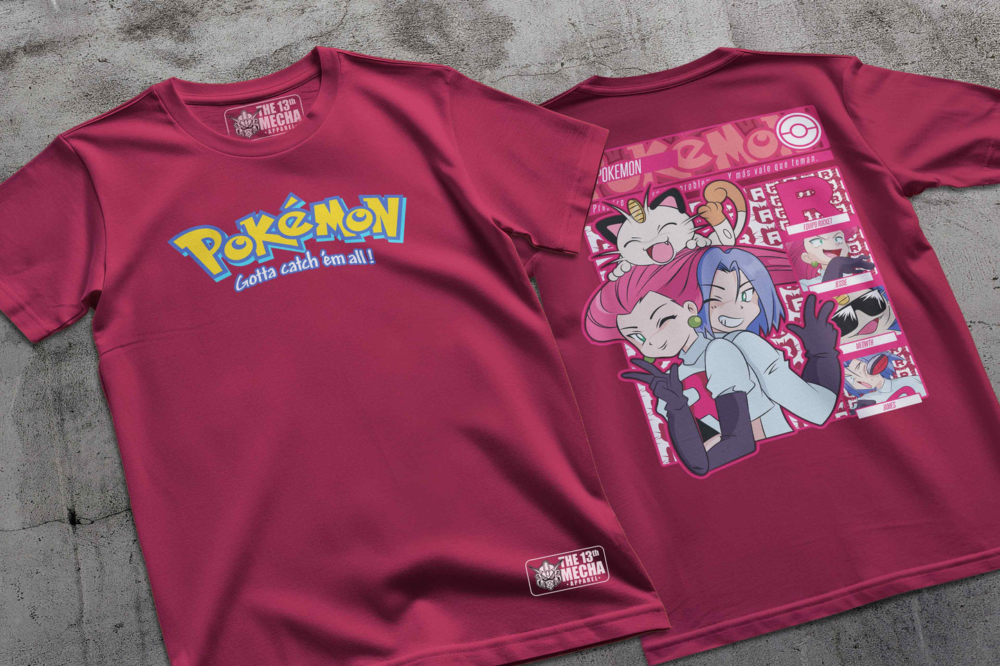 Pokemon - Team Rocket 01 Premium Anime Design, High Quality DTF Print, 100% Cotton Shirt