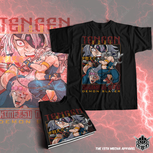 Demon Slayer - Tengen Uzui 03 Premium Anime Design, High Quality DTF Print, 100% Cotton Shirt