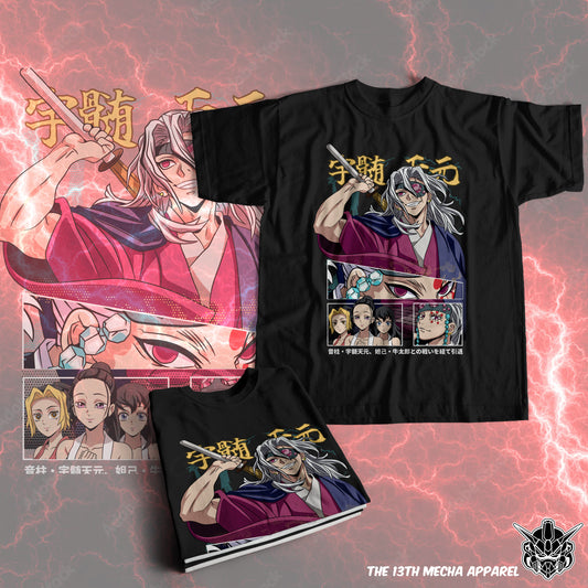 Demon Slayer - Tengen Uzui 04 Premium Anime Design, High Quality DTF Print, 100% Cotton Shirt