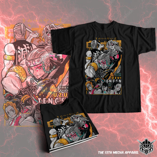 Demon Slayer - Tengen Uzui 01 Premium Anime Design, High Quality DTF Print, 100% Cotton Shirt