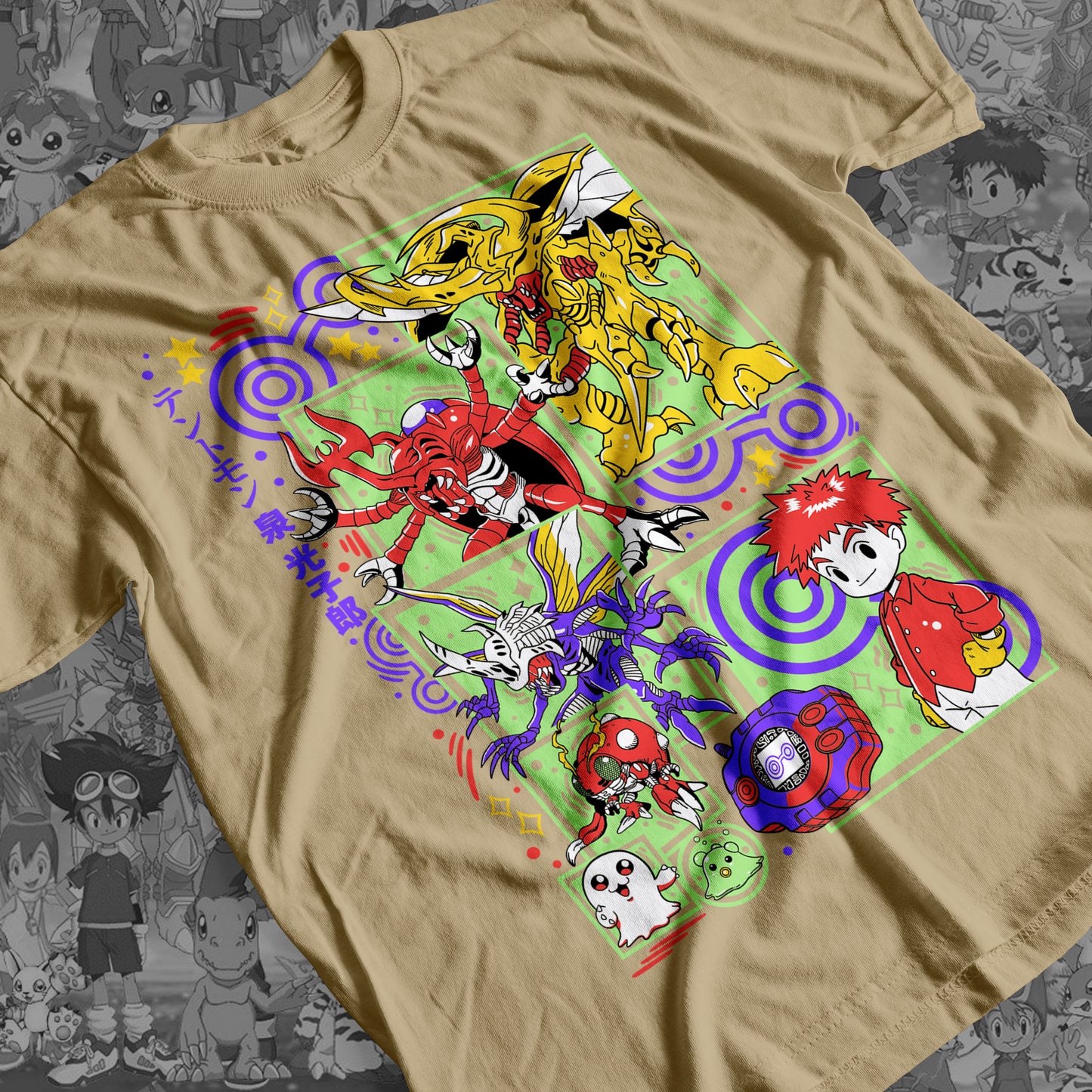 Digimon: Tentomon 01 Premium Anime Design, High Quality DTF Print, 100% Cotton Shirt