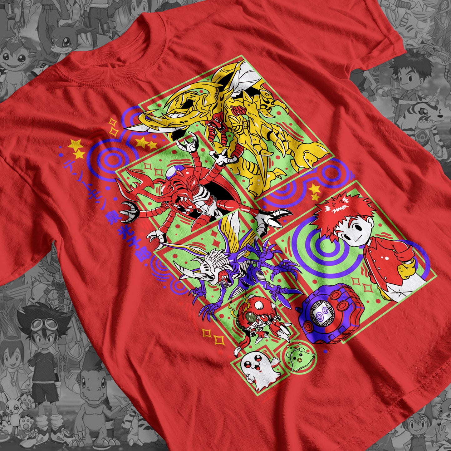 Digimon: Tentomon 01 Premium Anime Design, High Quality DTF Print, 100% Cotton Shirt