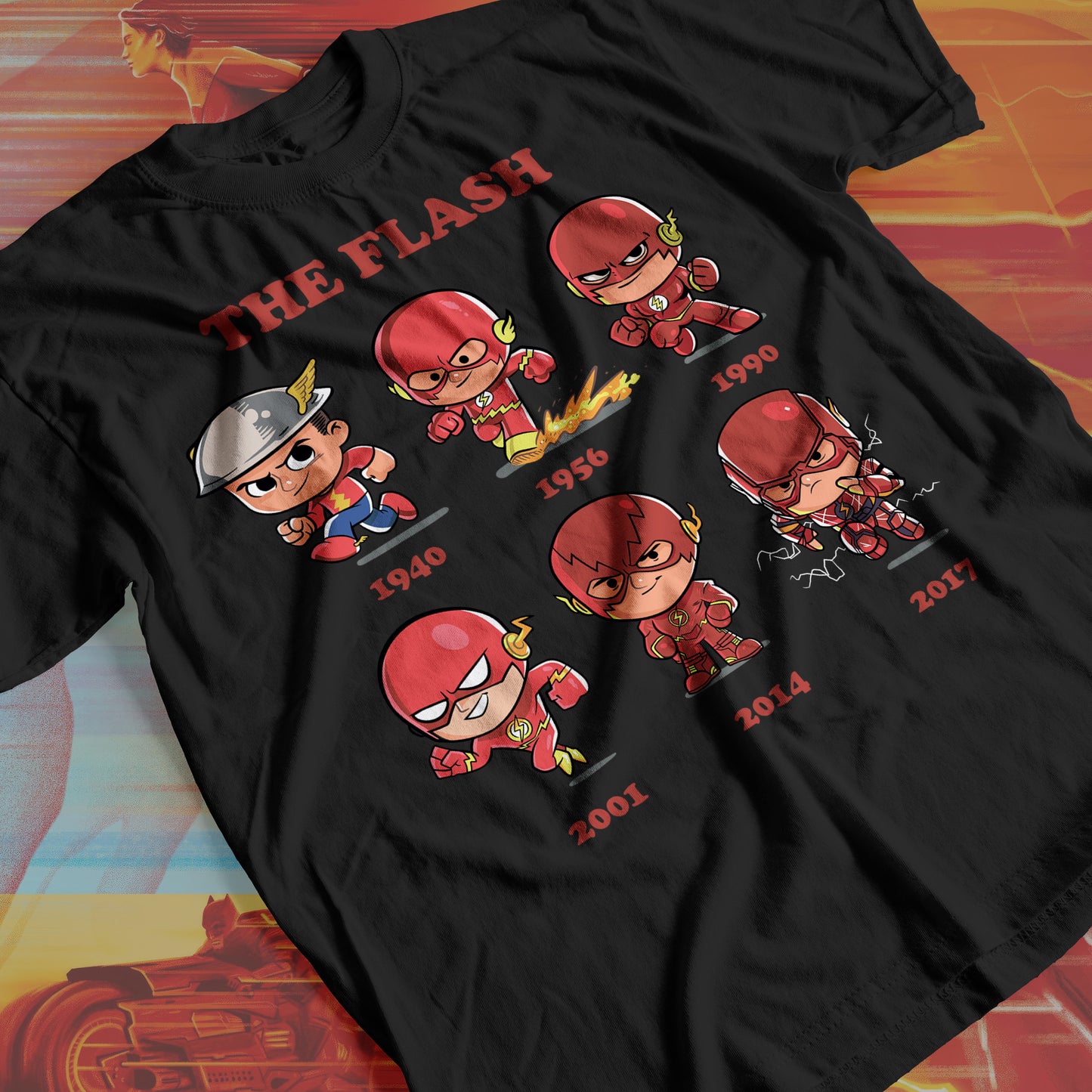 Marvel DC-The Flash 02 Premium Anime Design, High Quality DTF Print, 100% Cotton Shirt