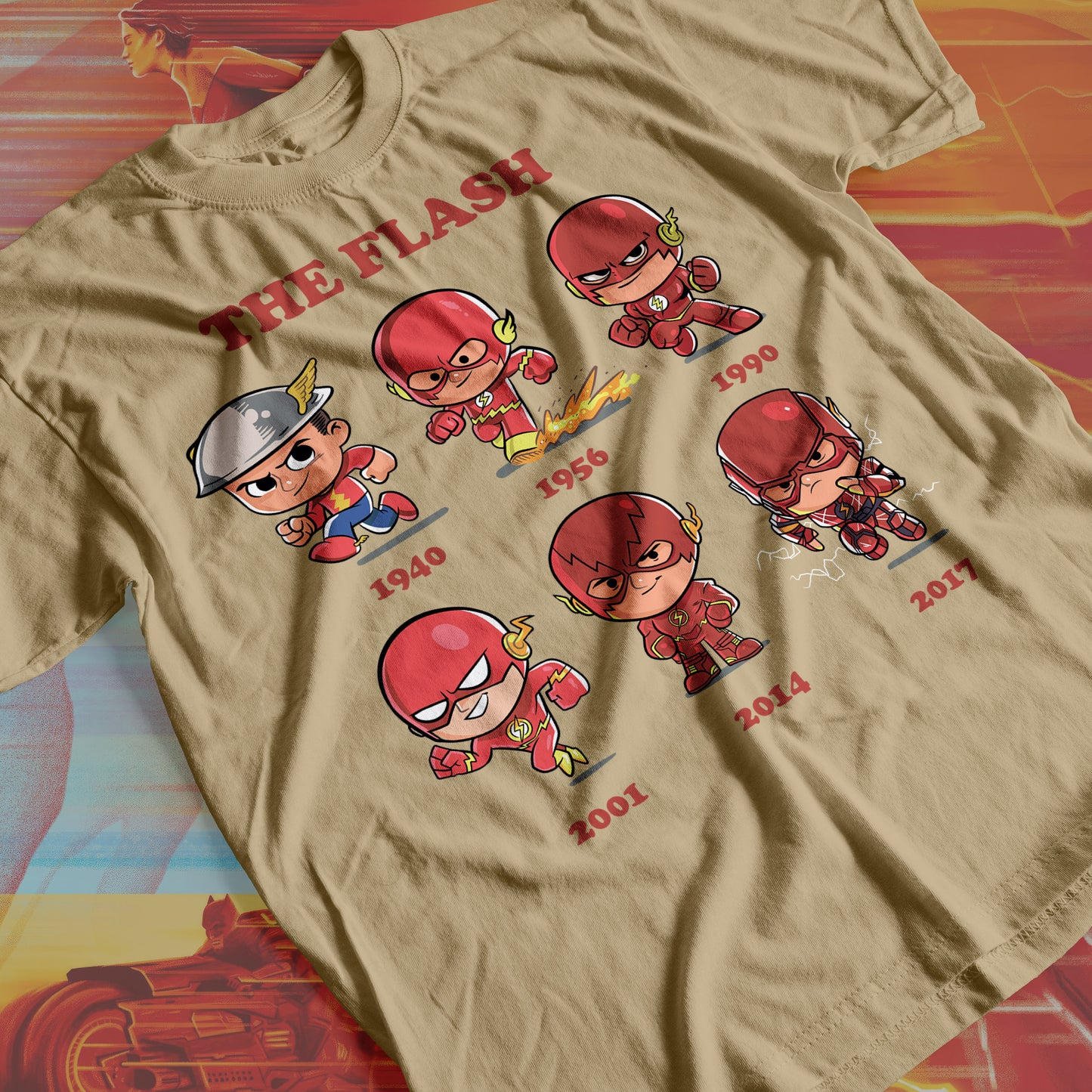 Marvel DC-The Flash 02 Premium Anime Design, High Quality DTF Print, 100% Cotton Shirt
