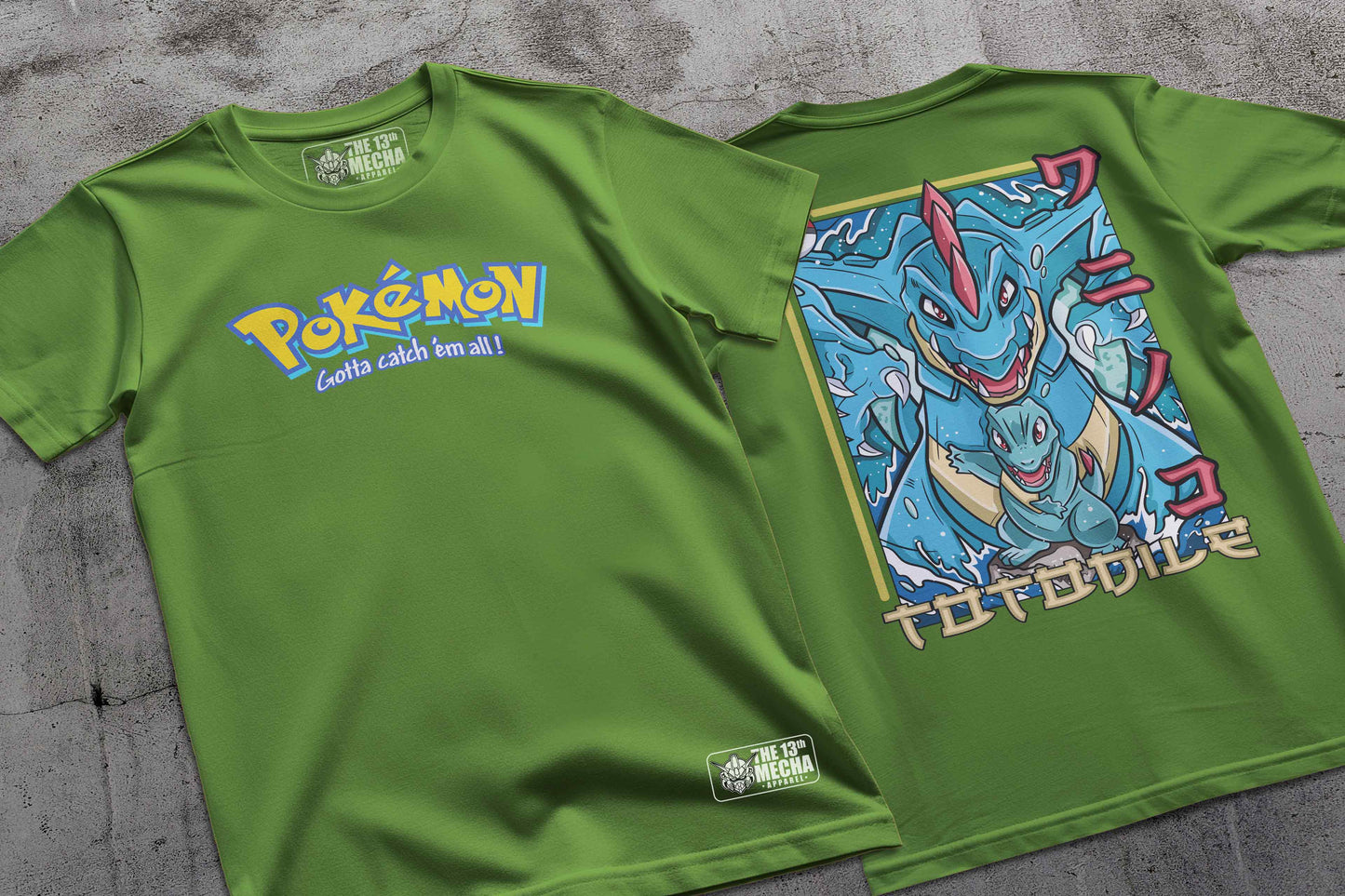 Pokemon - Totodile 01 Premium Anime Design, High Quality DTF Print, 100% Cotton Shirt