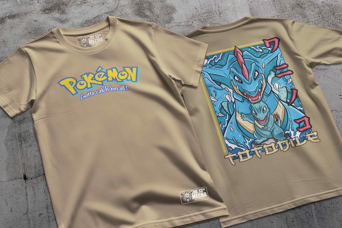 Pokemon - Totodile 01 Premium Anime Design, High Quality DTF Print, 100% Cotton Shirt