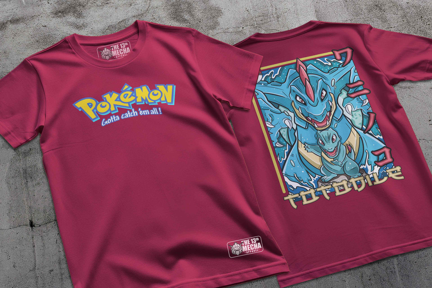 Pokemon - Totodile 01 Premium Anime Design, High Quality DTF Print, 100% Cotton Shirt