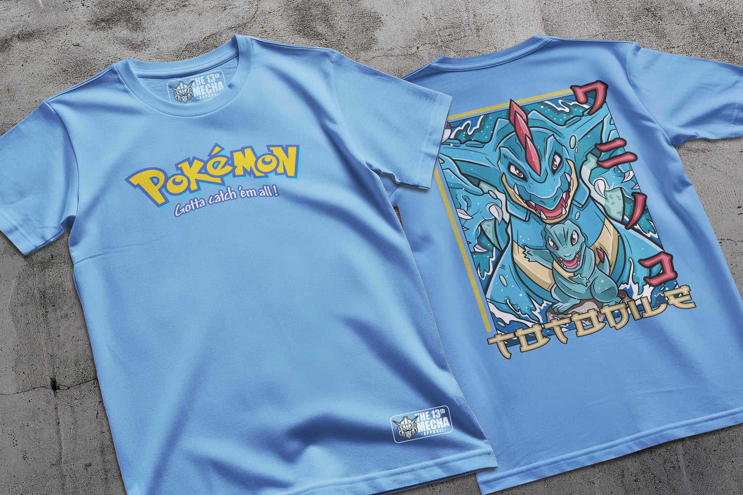 Pokemon - Totodile 01 Premium Anime Design, High Quality DTF Print, 100% Cotton Shirt