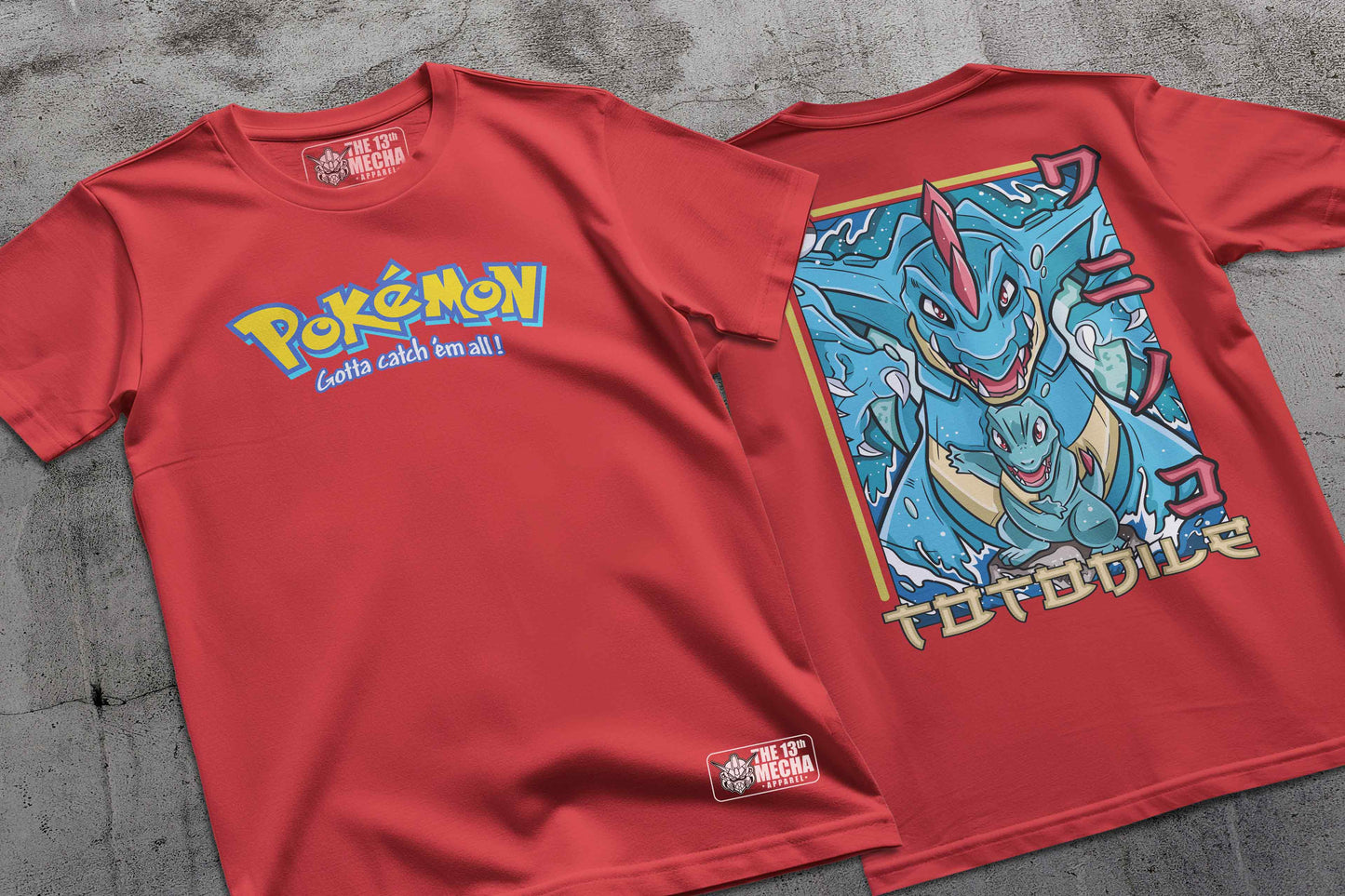 Pokemon - Totodile 01 Premium Anime Design, High Quality DTF Print, 100% Cotton Shirt