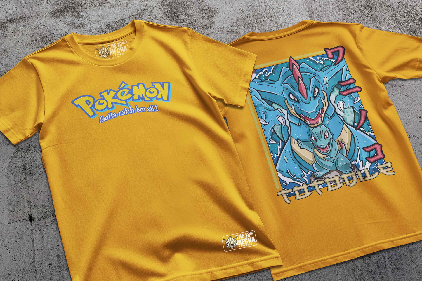 Pokemon - Totodile 01 Premium Anime Design, High Quality DTF Print, 100% Cotton Shirt