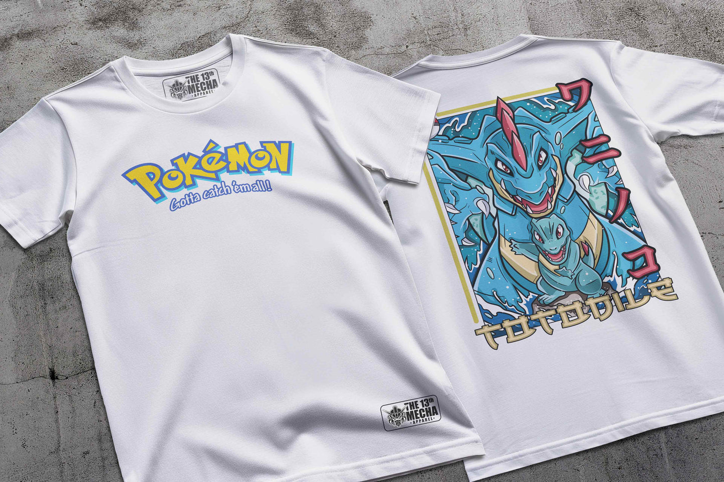 Pokemon - Totodile 01 Premium Anime Design, High Quality DTF Print, 100% Cotton Shirt