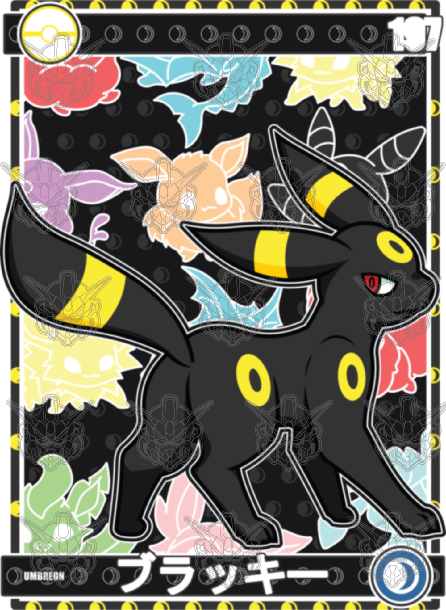 Pokemon - Umbreon 01 Premium Anime Design, High Quality DTF Print, 100% Cotton Shirt