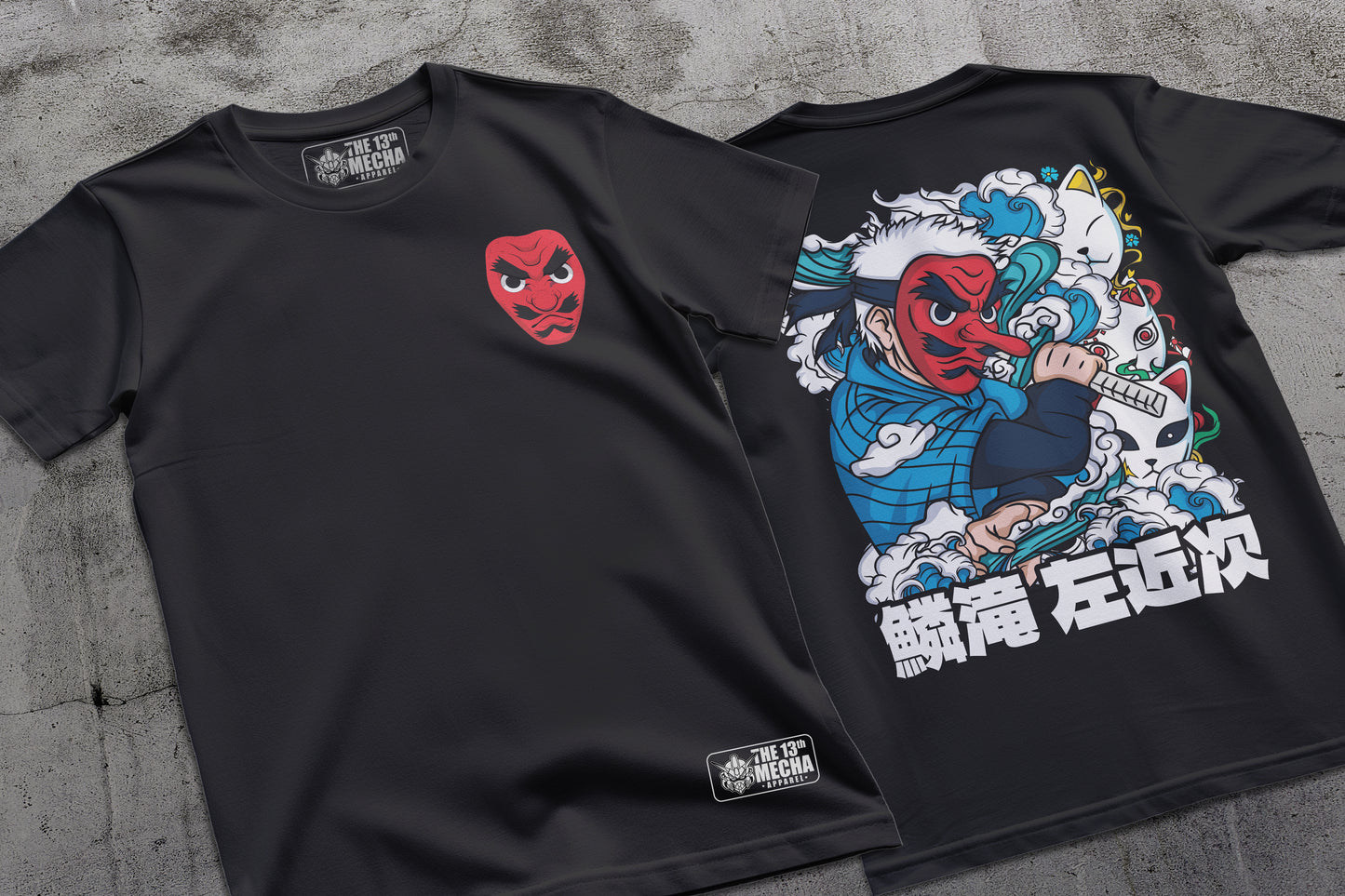 Demon Slayer - Sakonji Urokodaki 01 Premium Anime Design, High Quality DTF Print, 100% Cotton Shirt
